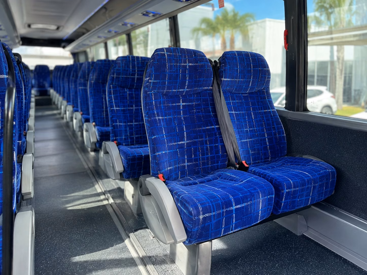 lakewood charter bus rental interior